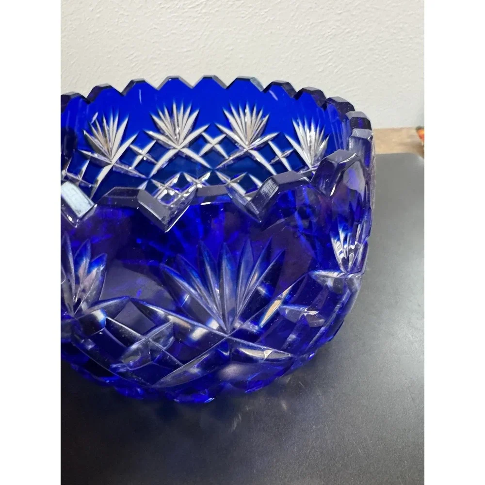 Cobalt Blue Crystal Bowl 5